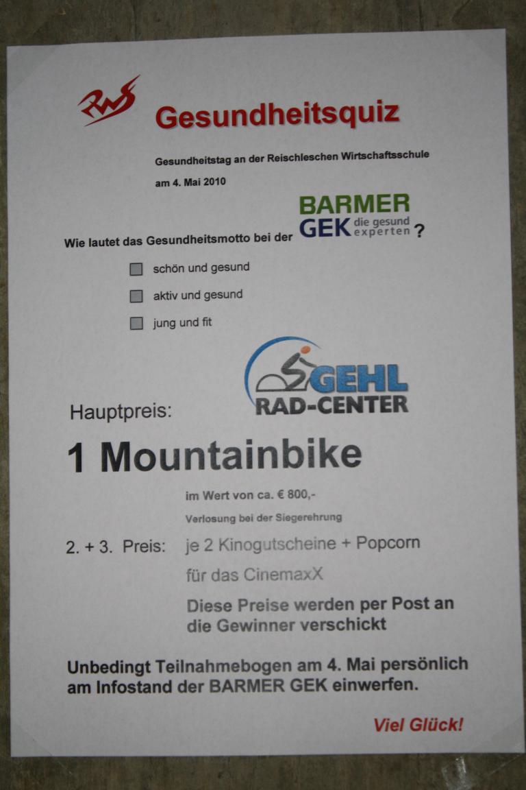 Gesundheitsquiz der Barmer GEK