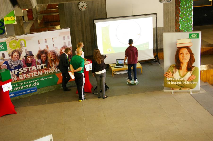 Schmetterlingsjagd am AOK Stand Schmetterlingsjagd am AOK Stand