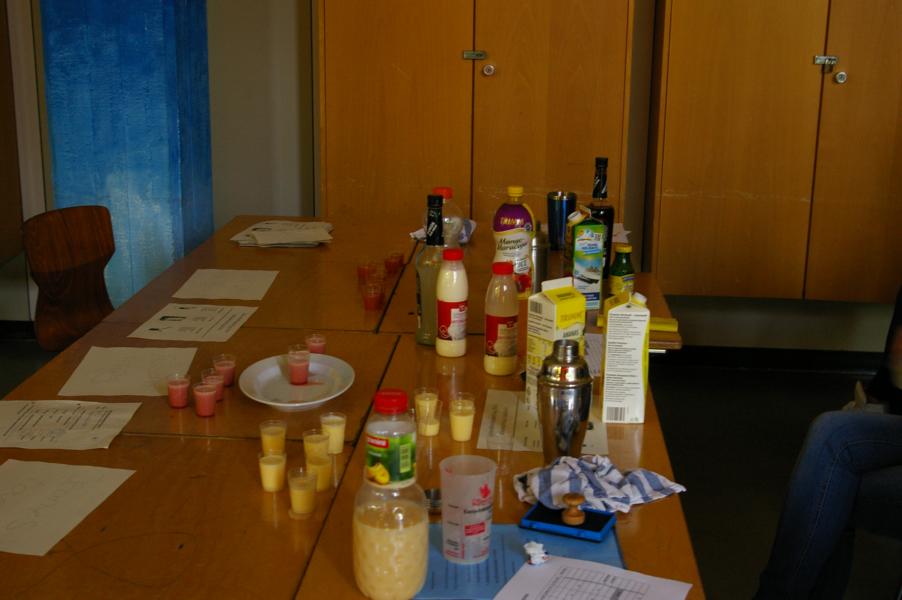 Herstellung der Gesundheitsdrinks